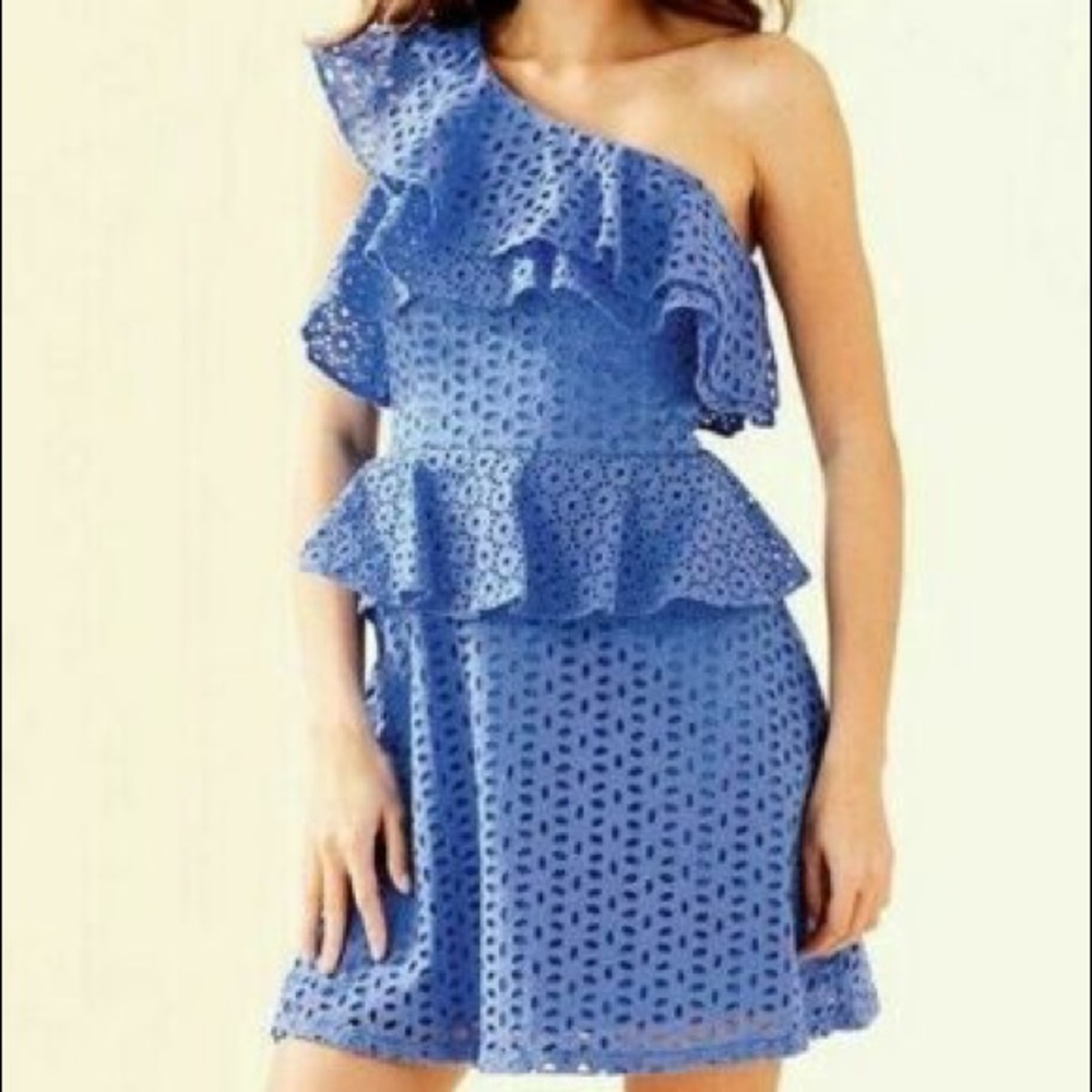 Lilly Pulitzer Josey one shoulder eyelet dress